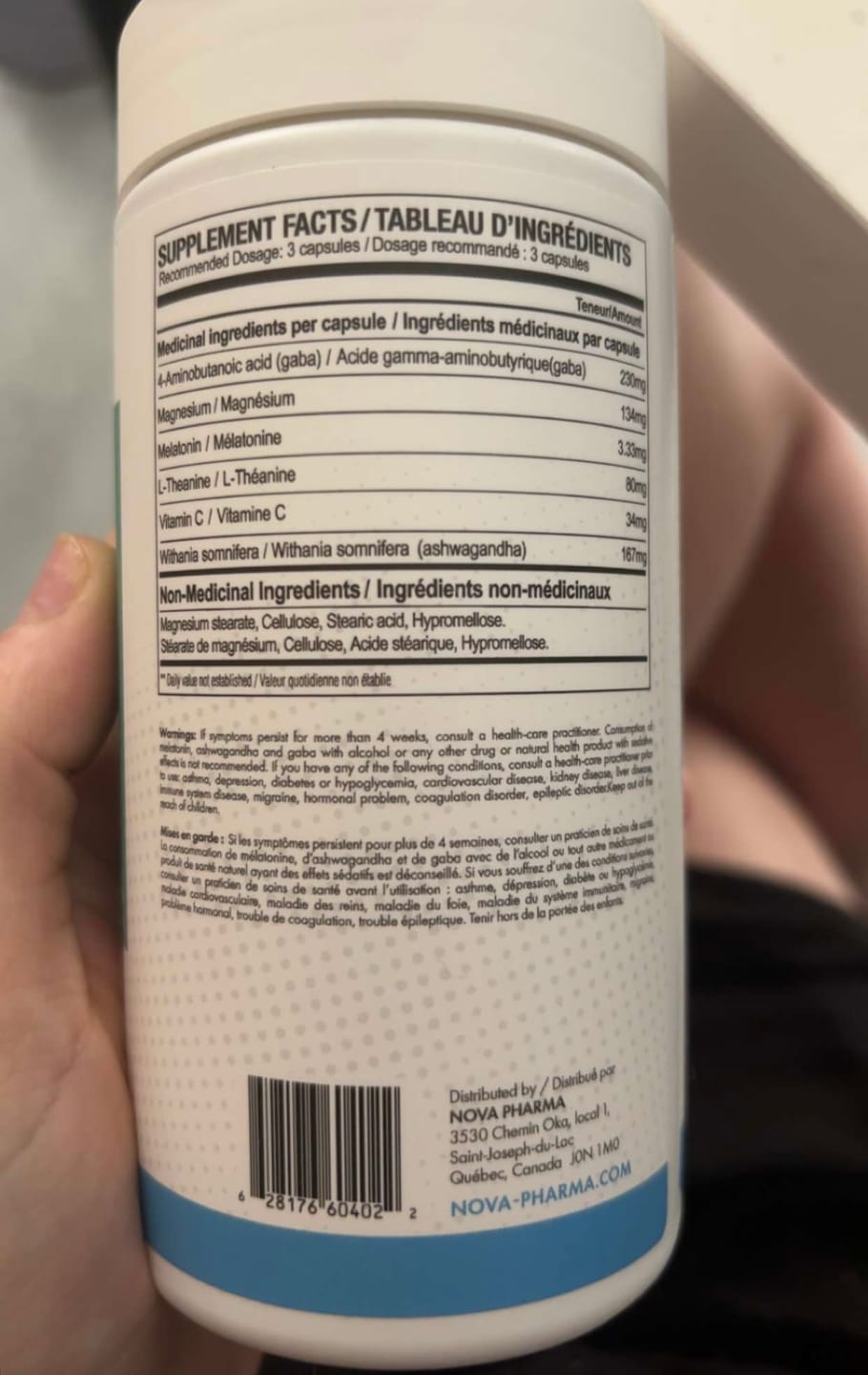 Customer photo review of Nova Pharma - Cortixia 90 capsules
