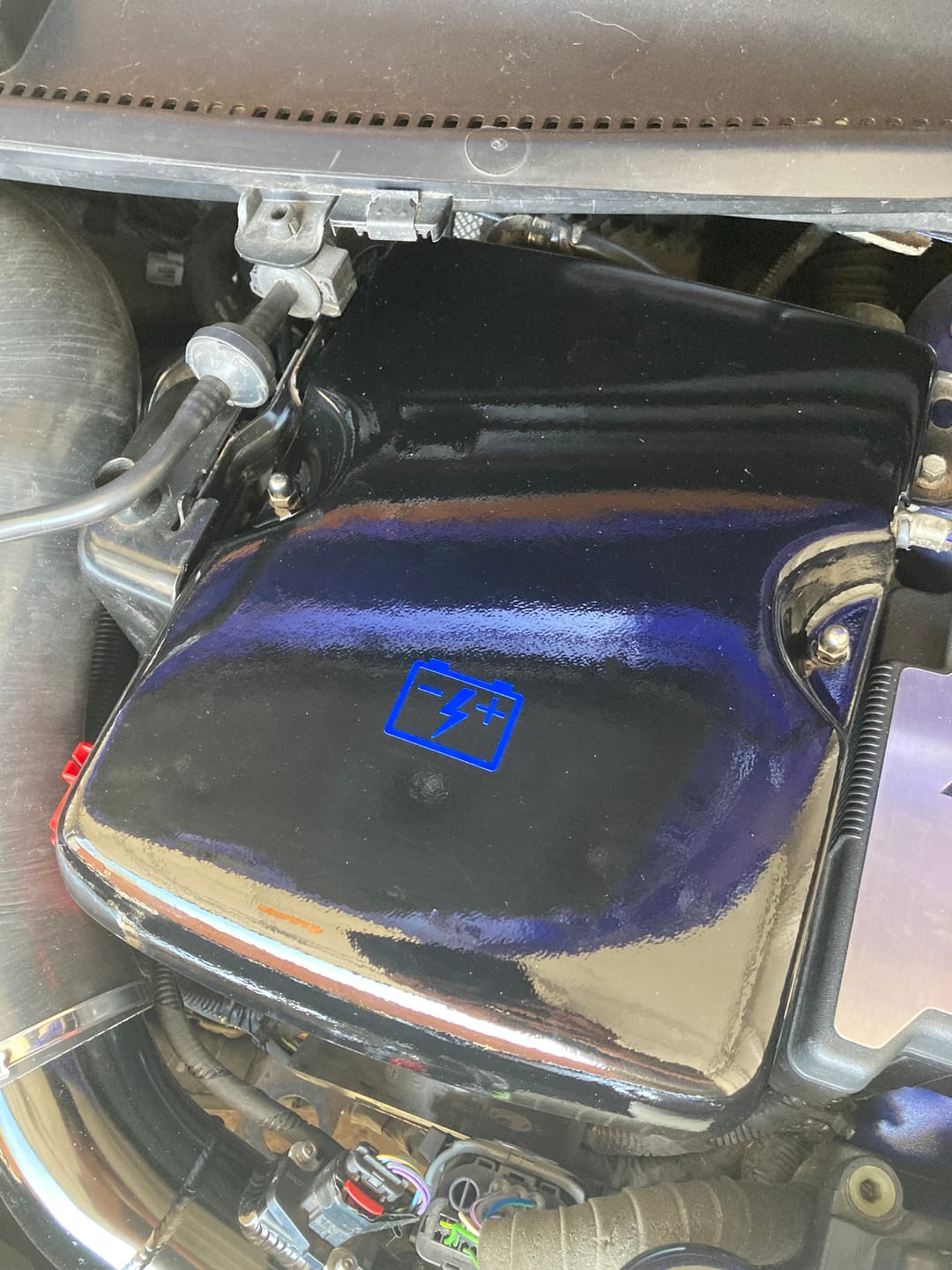 Customer photo review of Battery and Fuse Vinyl Sticker Set