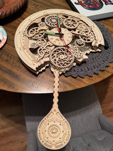 Customer photo review of Gear Clock 3D Wooden Puzzle