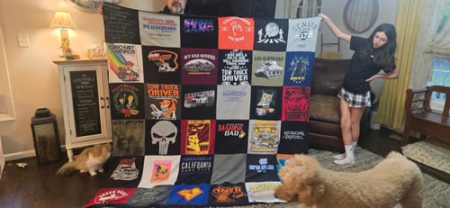 Customer photo review of T Shirt Quilt by Project Repat