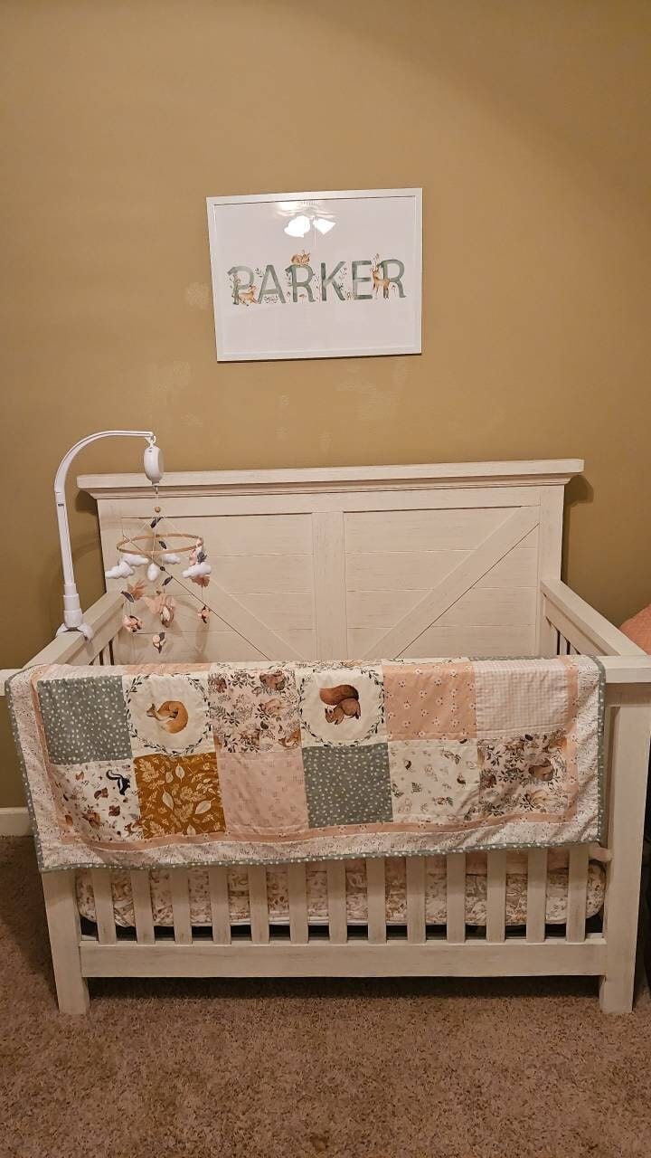 Customer photo review of Baby Deers Name & Birth Print