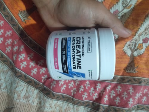Customer photo review of Wellcore - Pure Micronised Creatine Monohydrate (122g, 33 Servings) Fruit Fusion