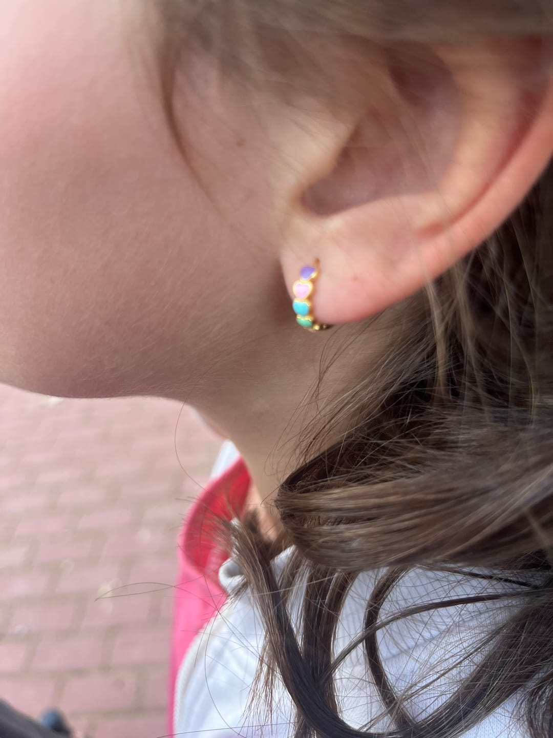 Customer photo review of Pendientes Colorful Love