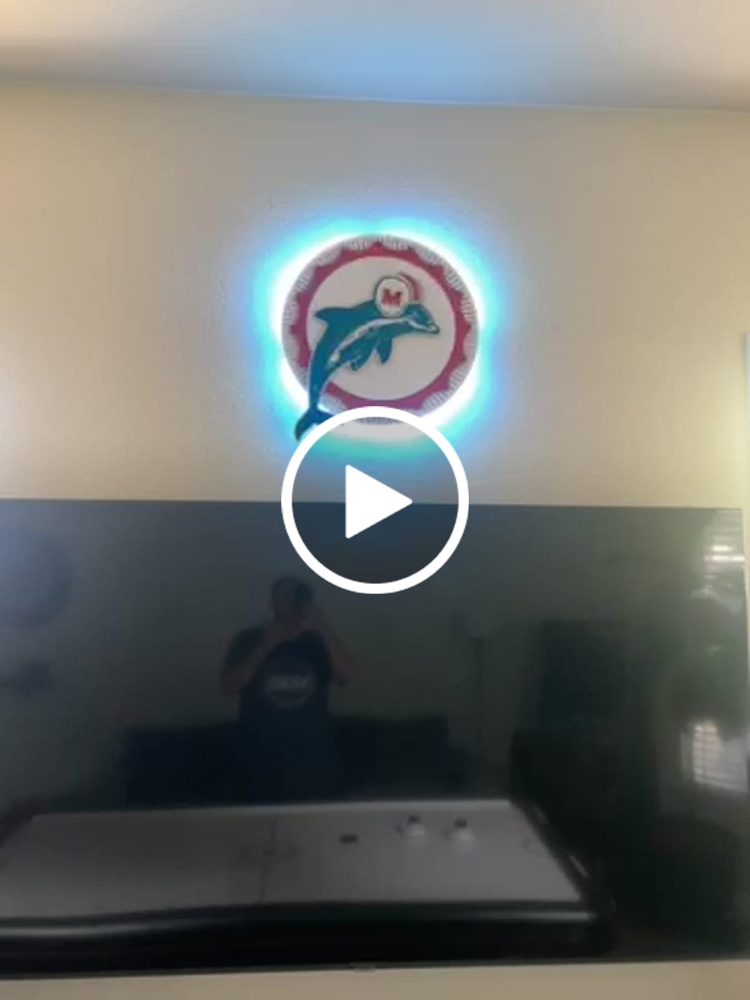 Customer video review of Miami Dolphins Throwback "1966" 3D Vintage Metal Wall Art