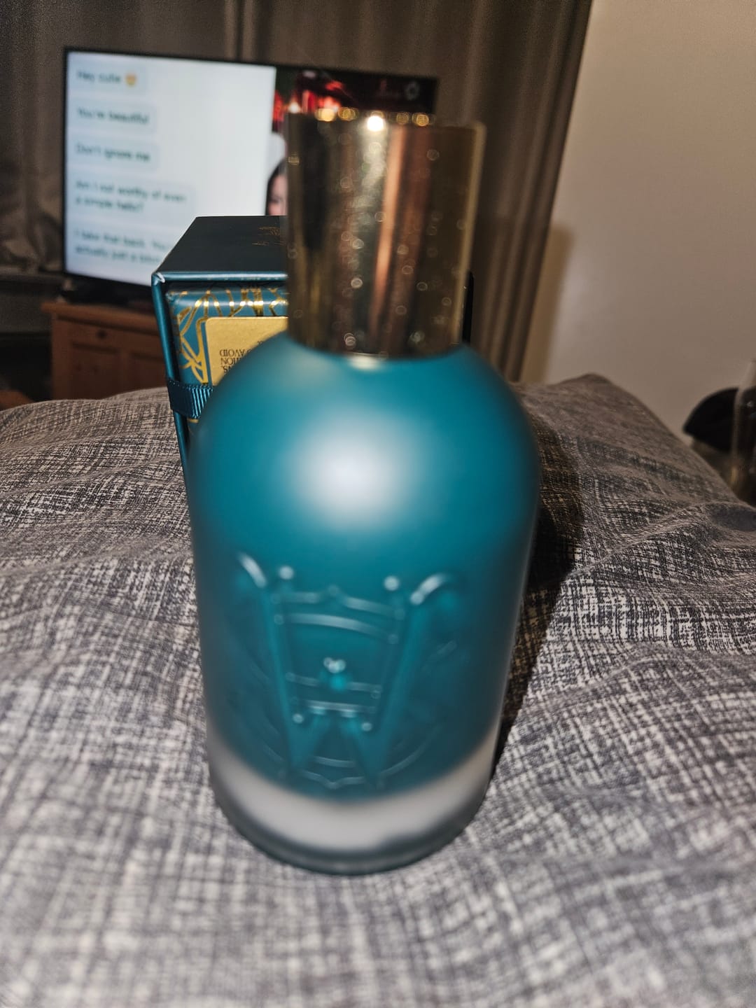 Customer photo review of Seawater suede