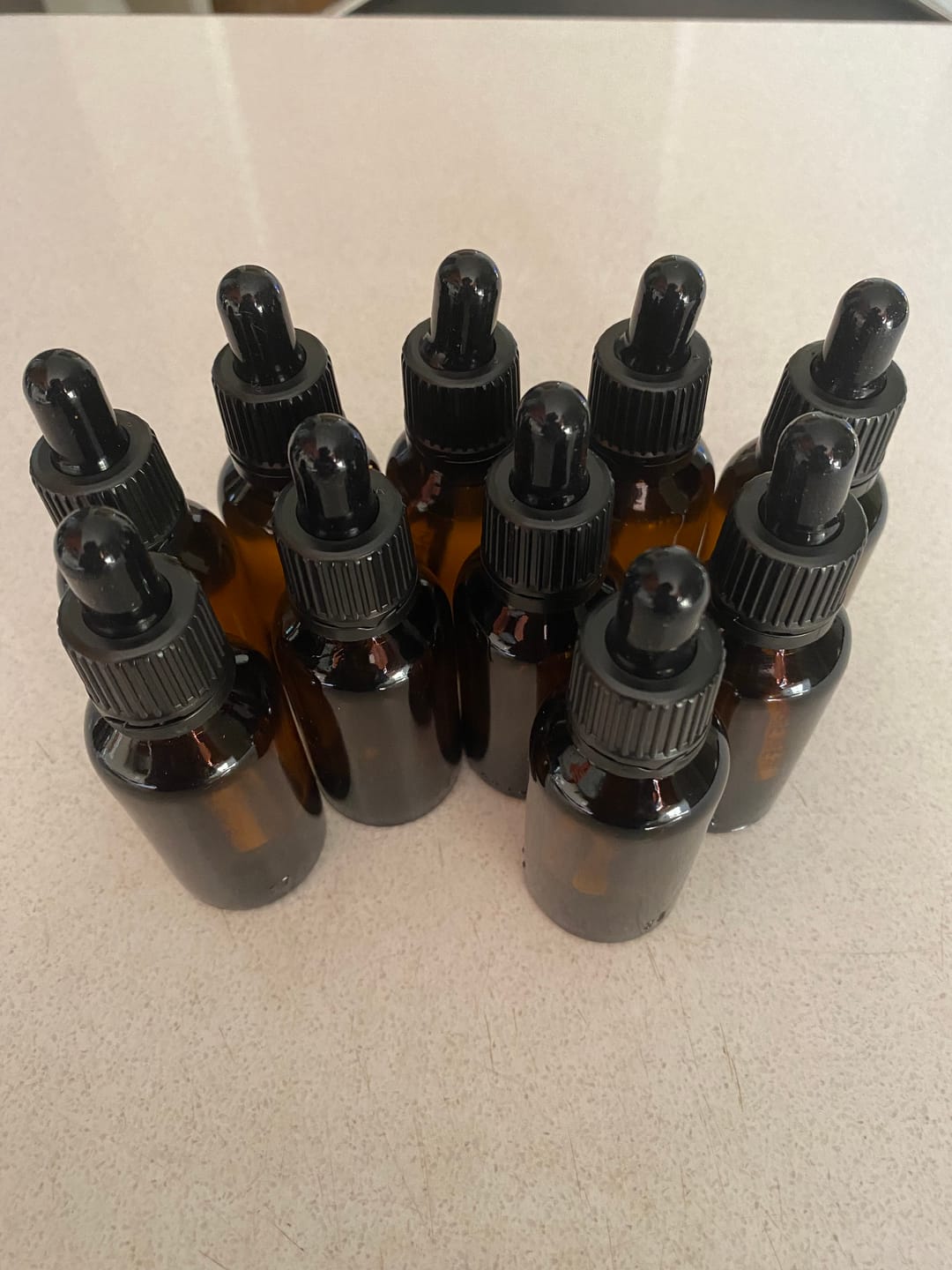 Customer photo review of 30 ml Glass Amber Bottle (18 mm neck) - No Closure