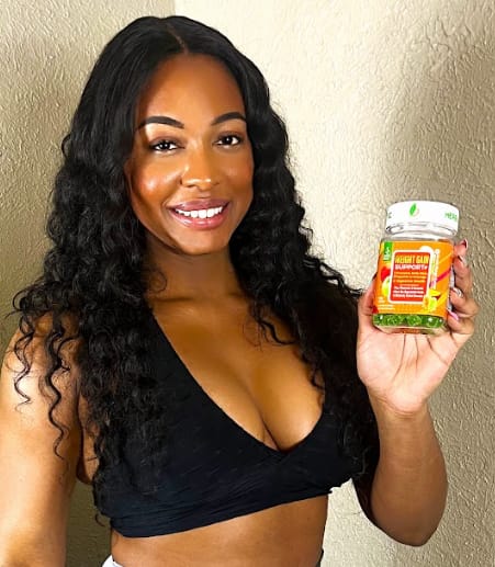 Customer photo review of Herbapeutic Weight Gain Gummies