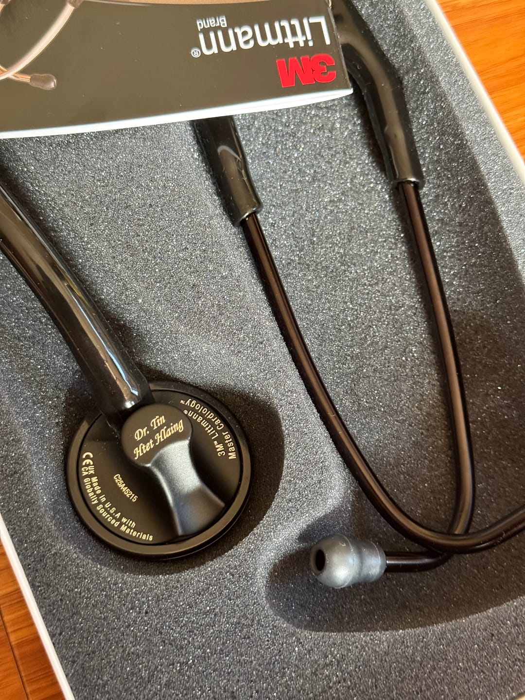 Customer photo review of Littmann Master Cardiology Stethoscope: All Black 2161