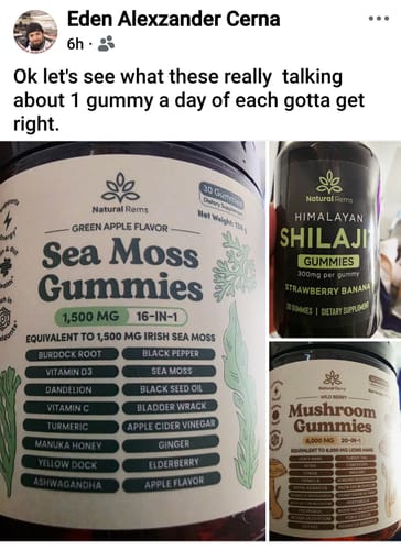 Customer photo review of 20-in-1 Mushroom Gummies