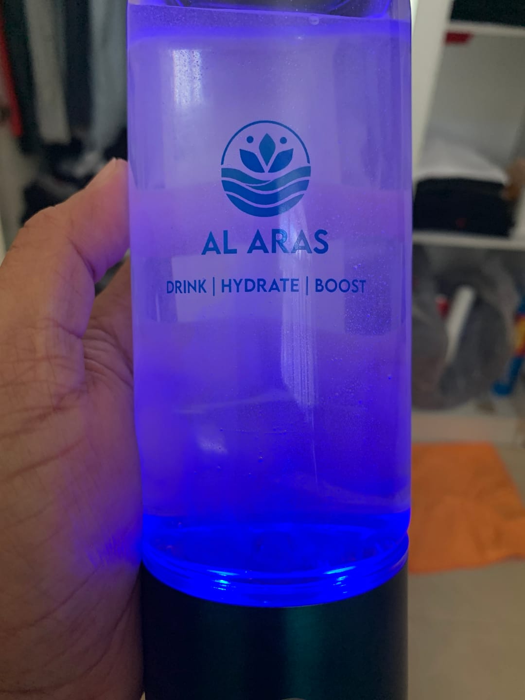 Customer photo review of Hydrogen Water Bottle - Free eBook
