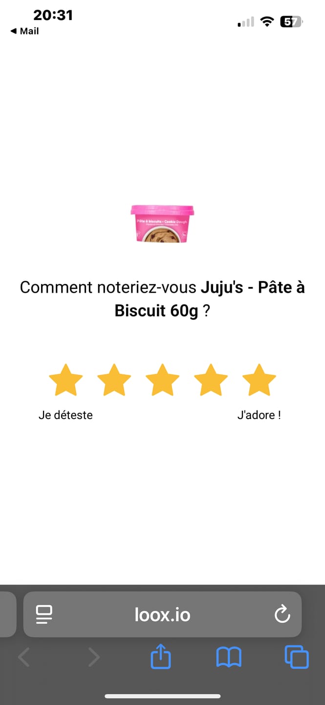 Customer photo review of Juju's - Pâte à Biscuit 60g