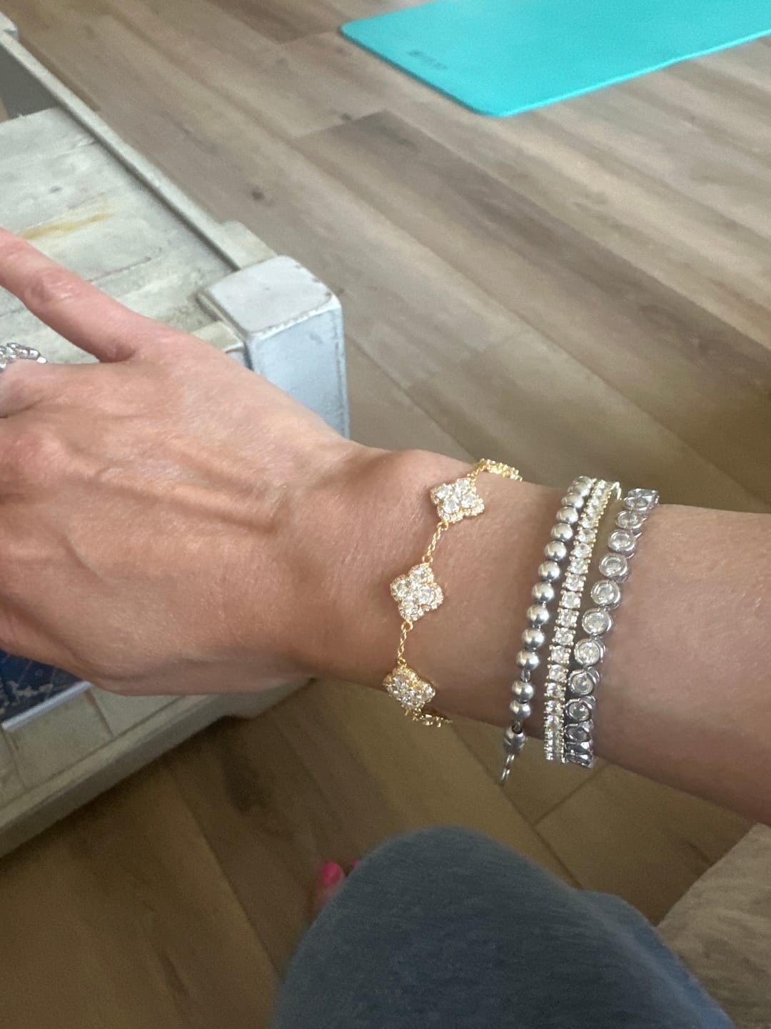 Customer photo review of Pinnacle Diamond Bracelet