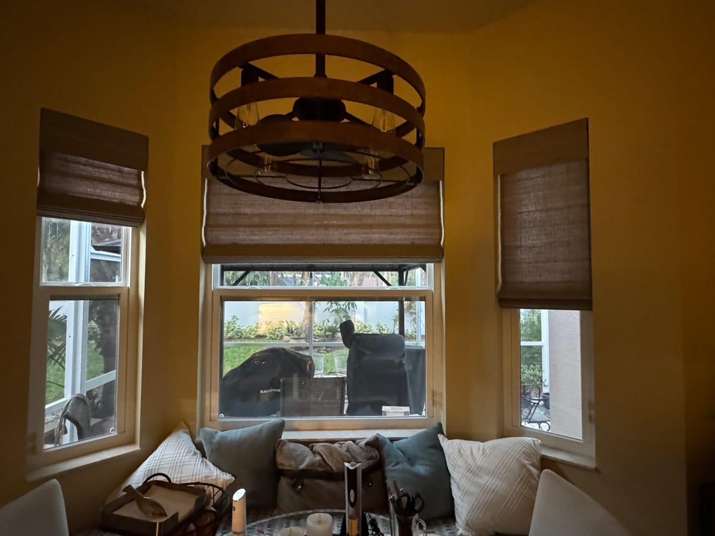 Customer photo review of SmartWings Motorized Blackout Cellular Shades Nowa