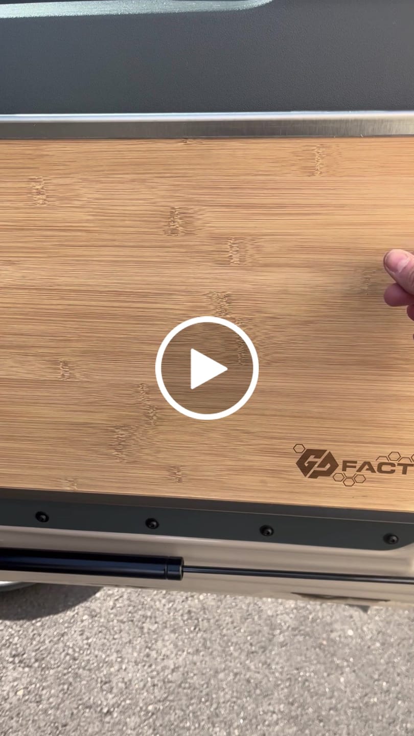 Customer video review of Ineos Grenadier V2 Folding Tailgate Table with Extended Storage Cubby