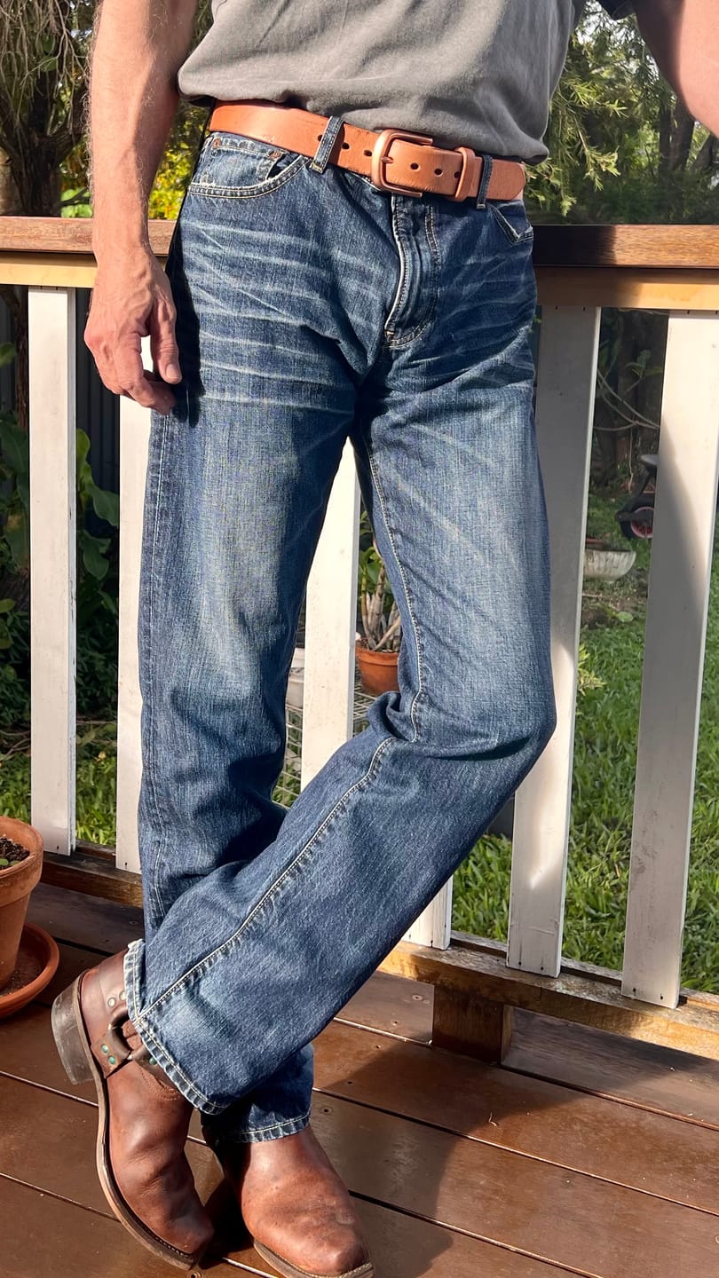 Customer photo review of The Patina King Belt