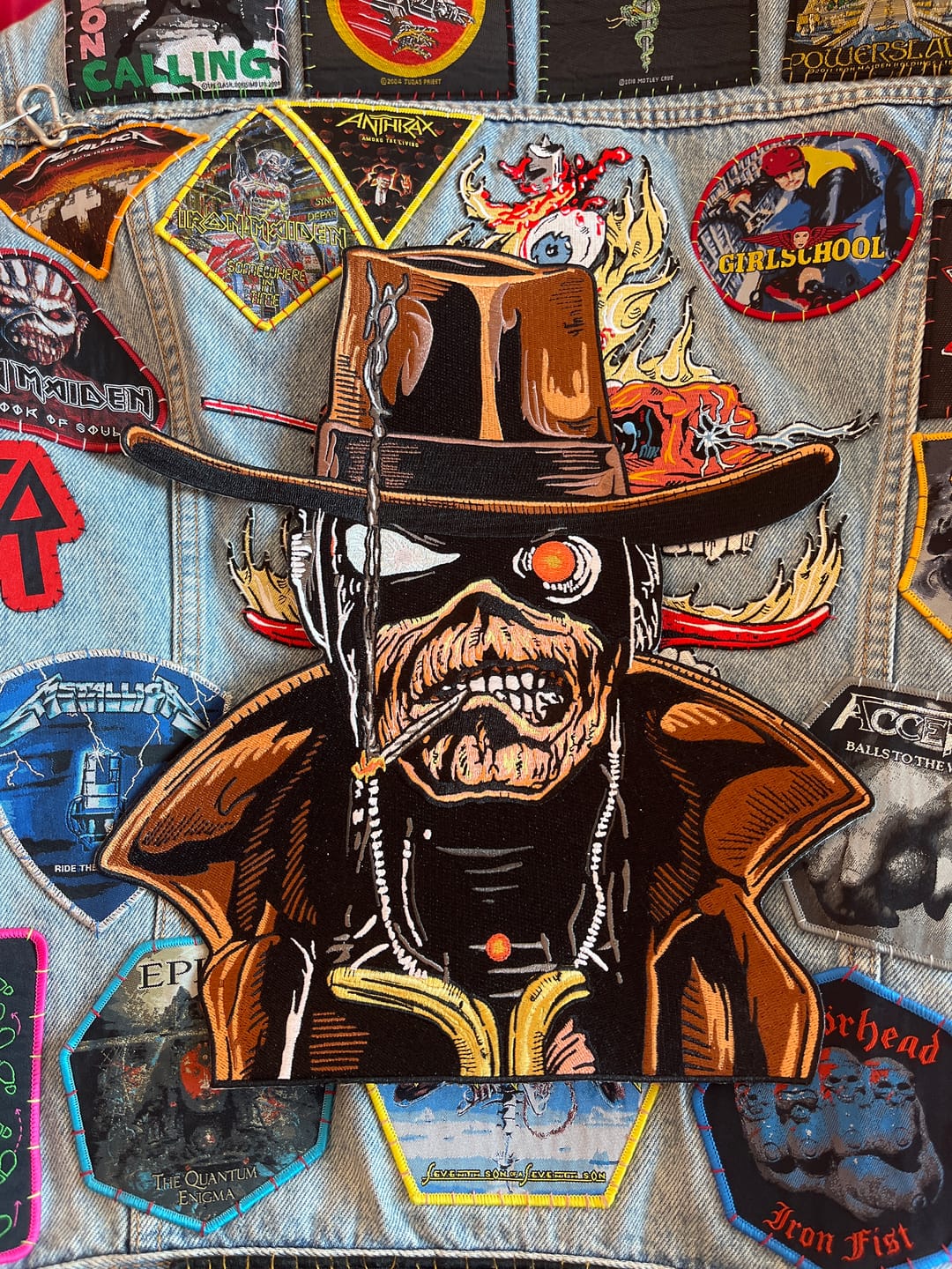 Customer photo review of Iron Maiden - Stranger In A Strange Land - Embroidered Backpatch