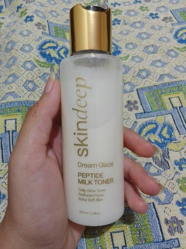 Customer photo review of DREAM GLAZE - Peptide Milk Toner