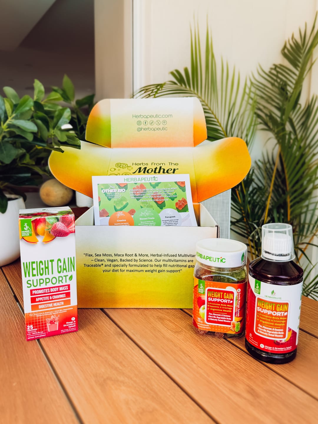 Customer photo review of Herbapeutic Weight Gain Syrup