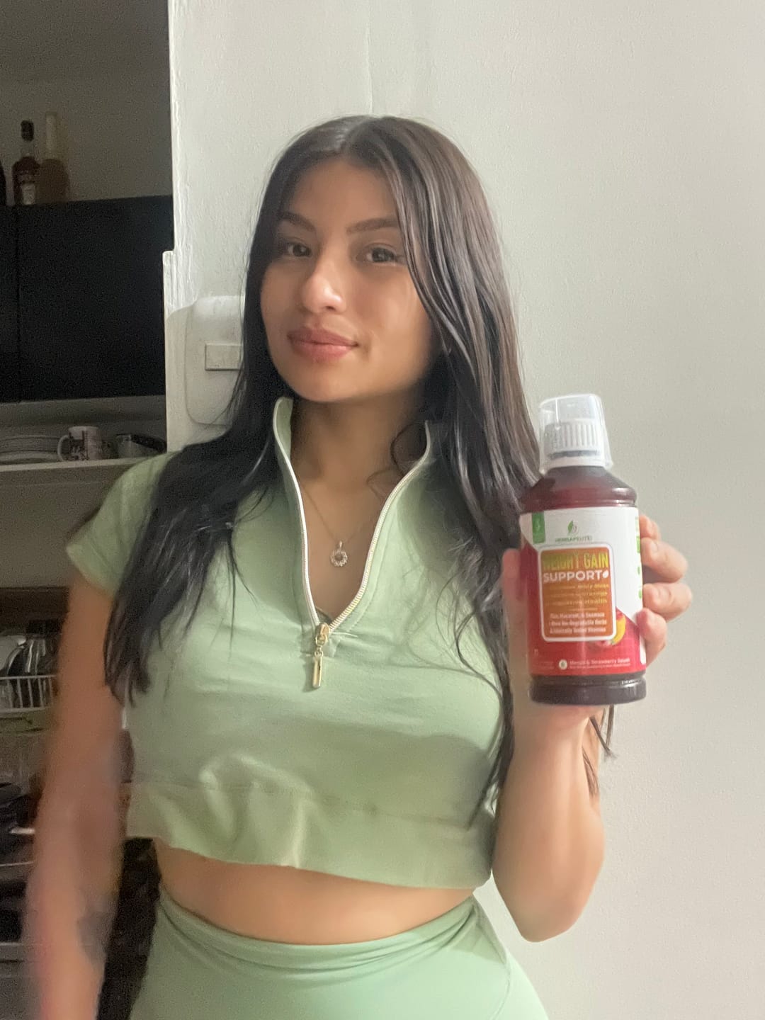 Customer photo review of Herbapeutic Weight Gain Syrup