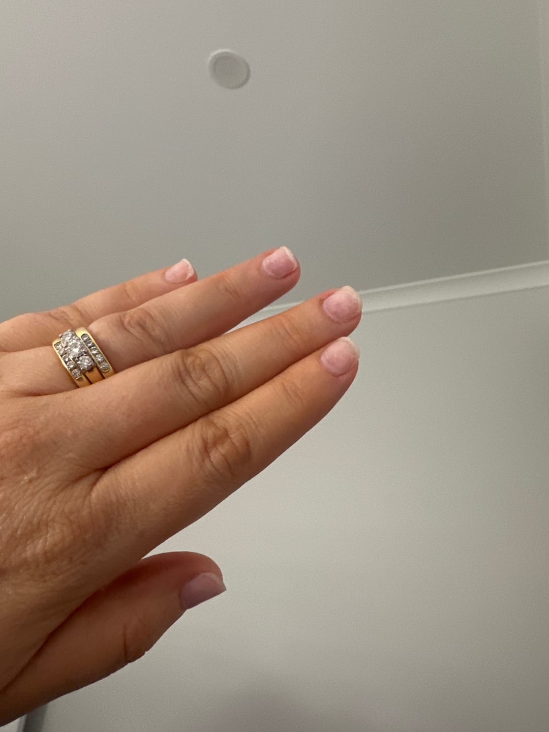 Customer photo review of Crystal Clear DIY Semicured Gel Nail Sticker Kit (STOP NAIL BITING & GROW BRITTLE NAILS)