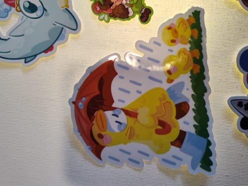 Customer photo review of Rainy Day Ghost Stickers