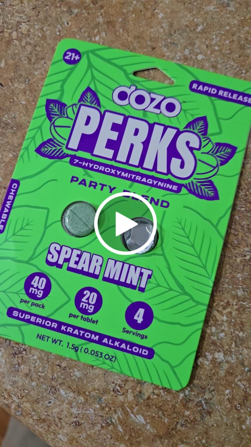 Customer video review of 4ct 50mg Dozo PERKS 7-HYDROXYMITRAGYNINE | GRAPE (EUPHORIA BLEND)