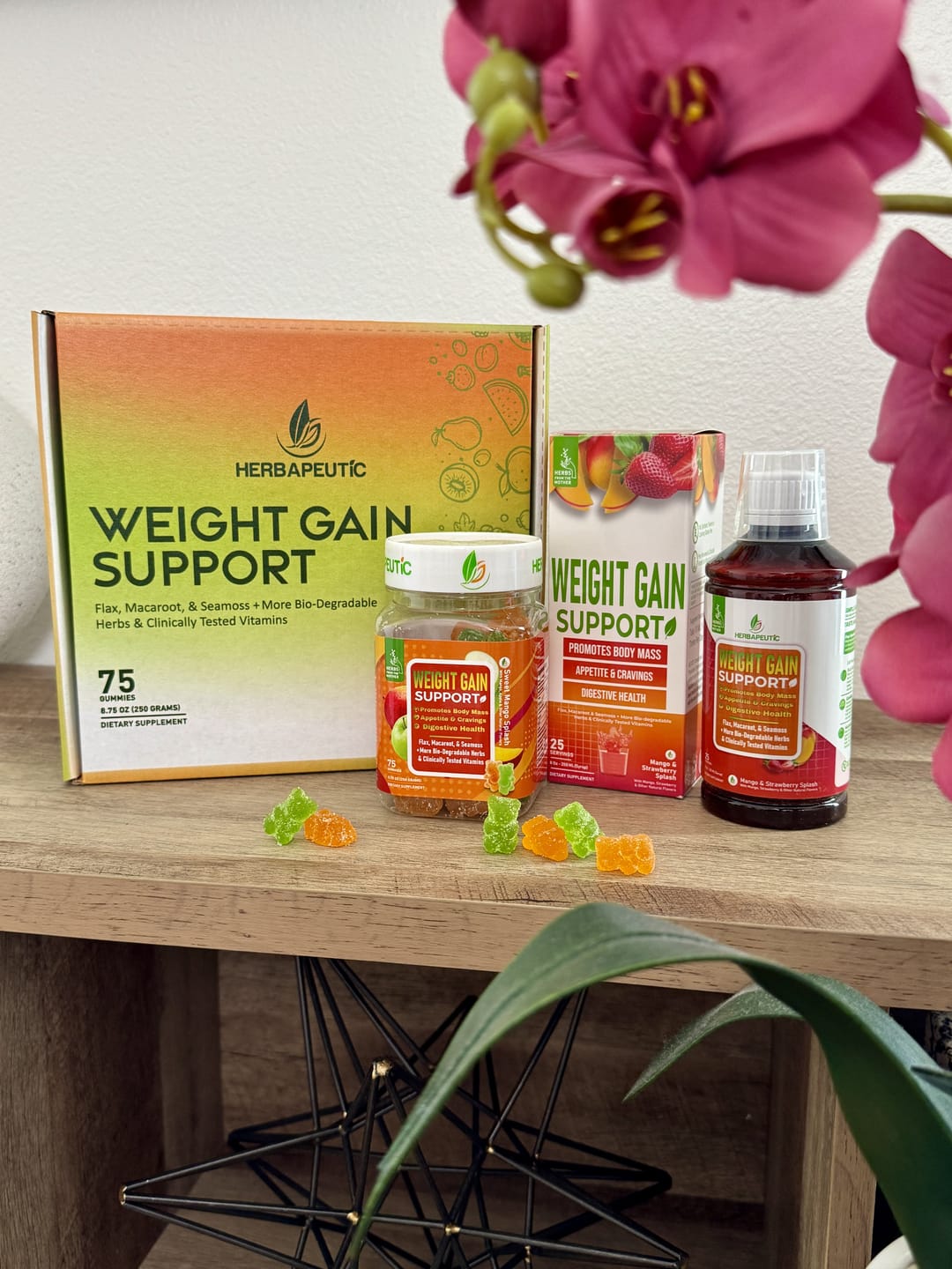 Customer photo review of Herbapeutic Weight Gain Gummies
