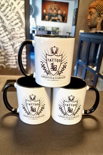 Customer photo review of TassenExpress - Becher Keramik Tasse mit Logo bedruckt 325ml Firmenlogo