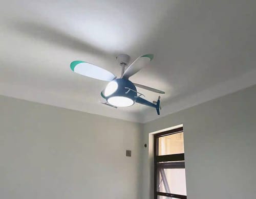 Customer photo review of WOW Airplane Children Ceiling Fan Lamp-wow5007