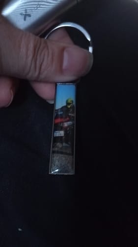 Customer photo review of Kennzeichen Schlüsselanhänger Mini Nummernschild Metall