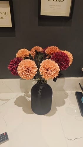 Customer photo review of Large faux Kiku - Assorted Bouquet (10 Stems)
