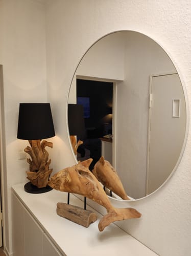 Customer photo review of Wurzelholz Tischlampe IKAL Höhe 82 cm inkl. Lampenschirm