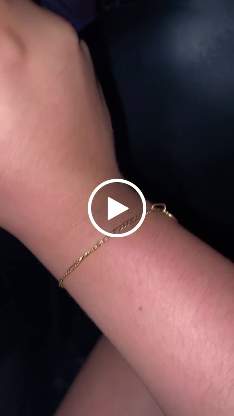 Customer video review of Pulseras Figaro en Oro laminado 18k Para Pareja