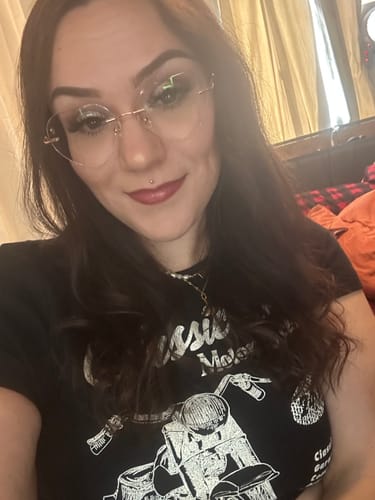 Customer photo review of Lovie Eyeglasses