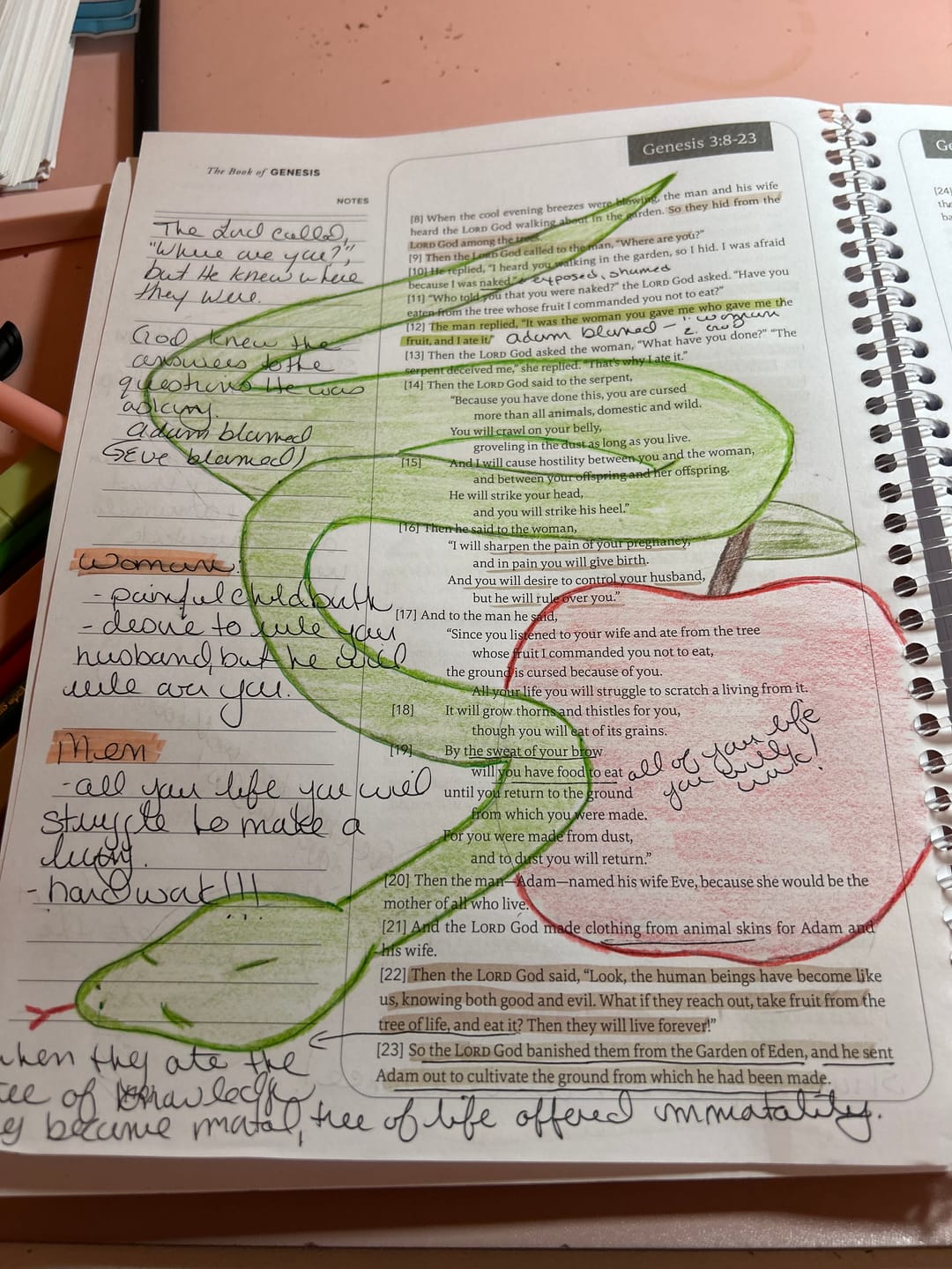 Customer photo review of Spiral Bible™ - NLT - Genesis - Deuteronomy (Softcover)