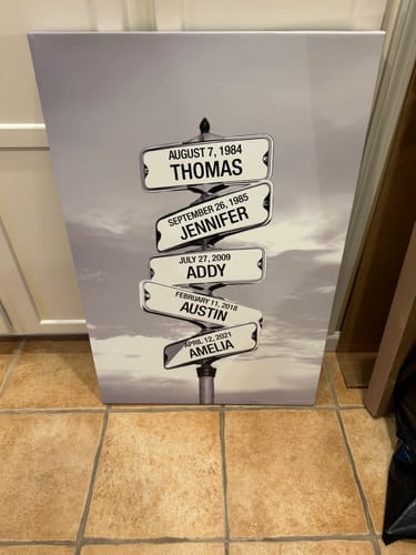 Gordon Don D. review of My Street Sign Custom Children Names Personalized Canvas Print image 1 out of 1