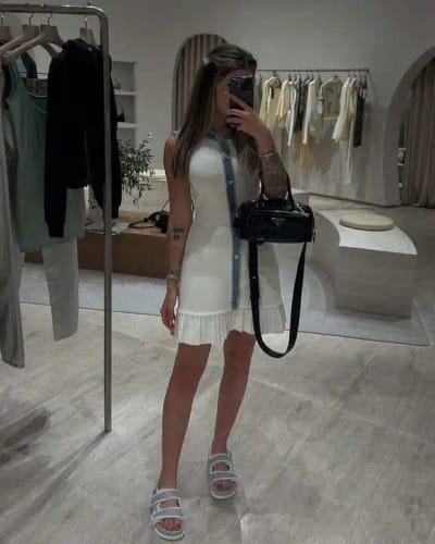 Customer photo review of Sandro | Elegant Mini Dress