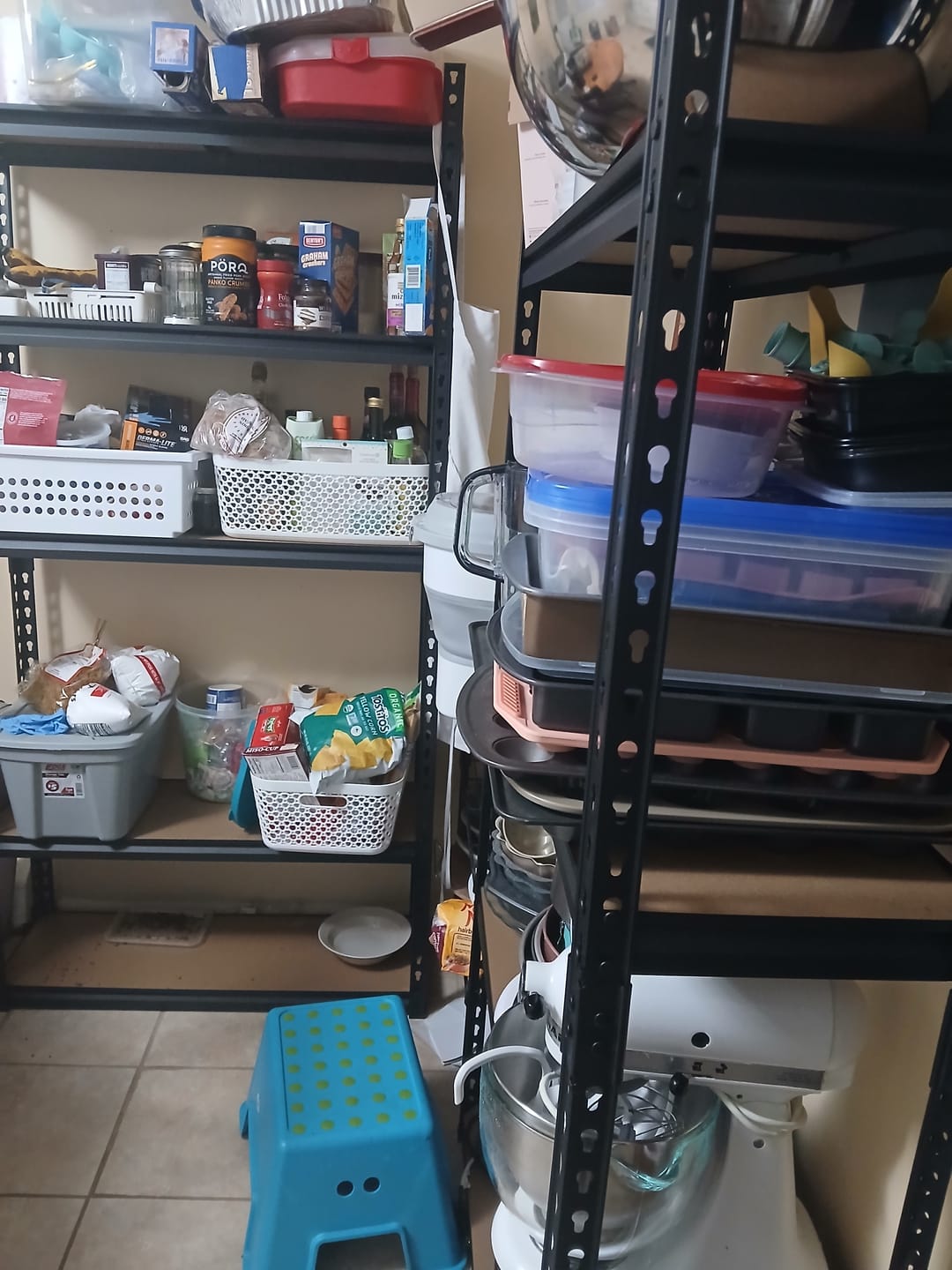Customer photo review of REIBII 72"H Garage Storage Shelves, 2000 Lbs Heavy Duty Shelving Units, Metal Shelves for Pantry Kitchen Basement
