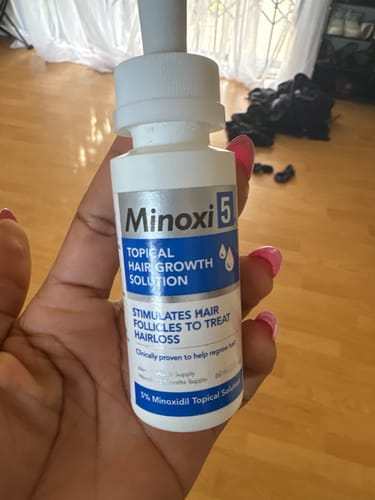Customer photo review of Minoxi5 Minoxidil SOLUTION, 1 PACK