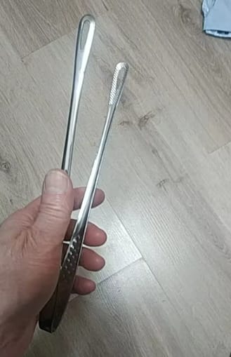 Customer photo review of Stainless Steel Kitchen Tongs