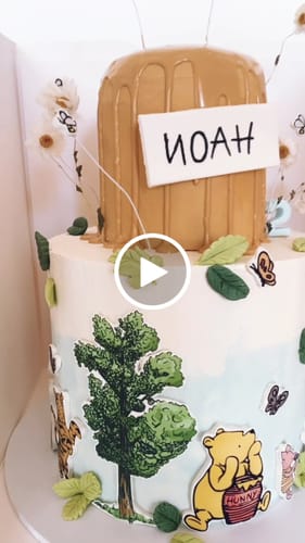 Customer video review of Pre-cut Classic Winnie the Pooh - Edible Icing Images