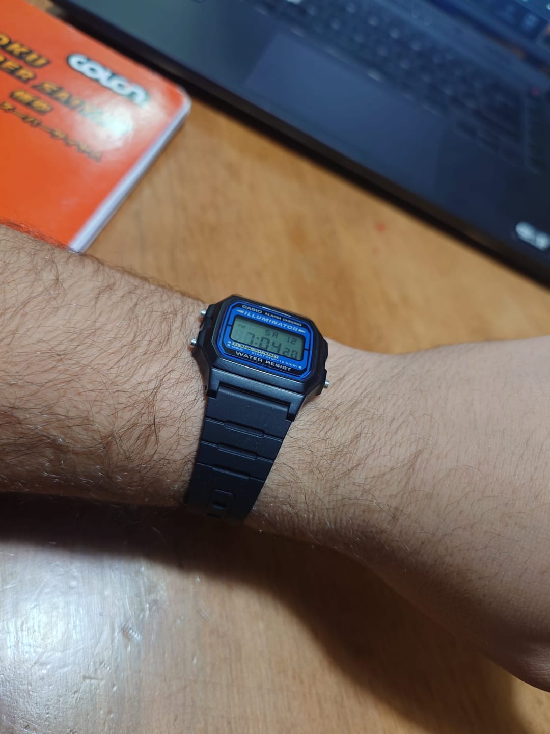 Customer photo review of Correa De Repuesto Casio Bands 71604002 (F-91W, F-105W, etc.)