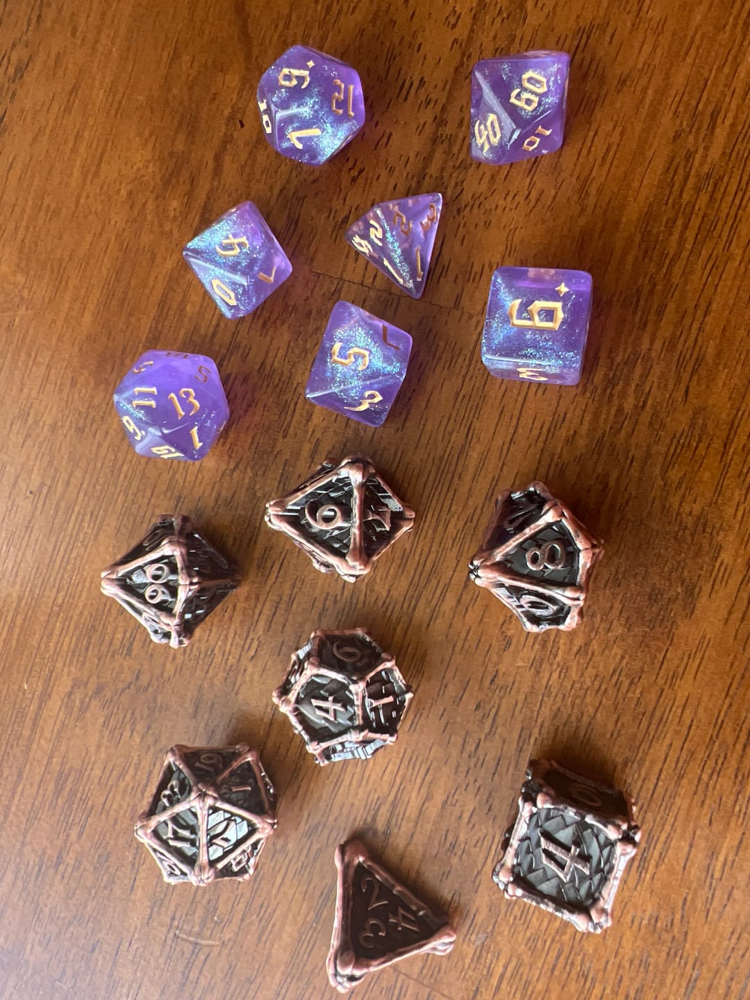 Customer photo review of Mystery Metal Dice Set Subscription