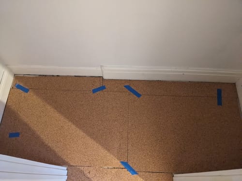 Customer photo review of 1/4" (6mm) Cork Underlayment Sheets