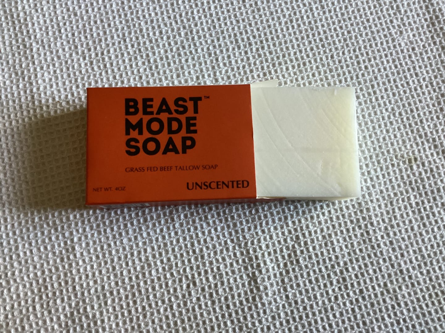 Customer photo review of Tallow Soap for men