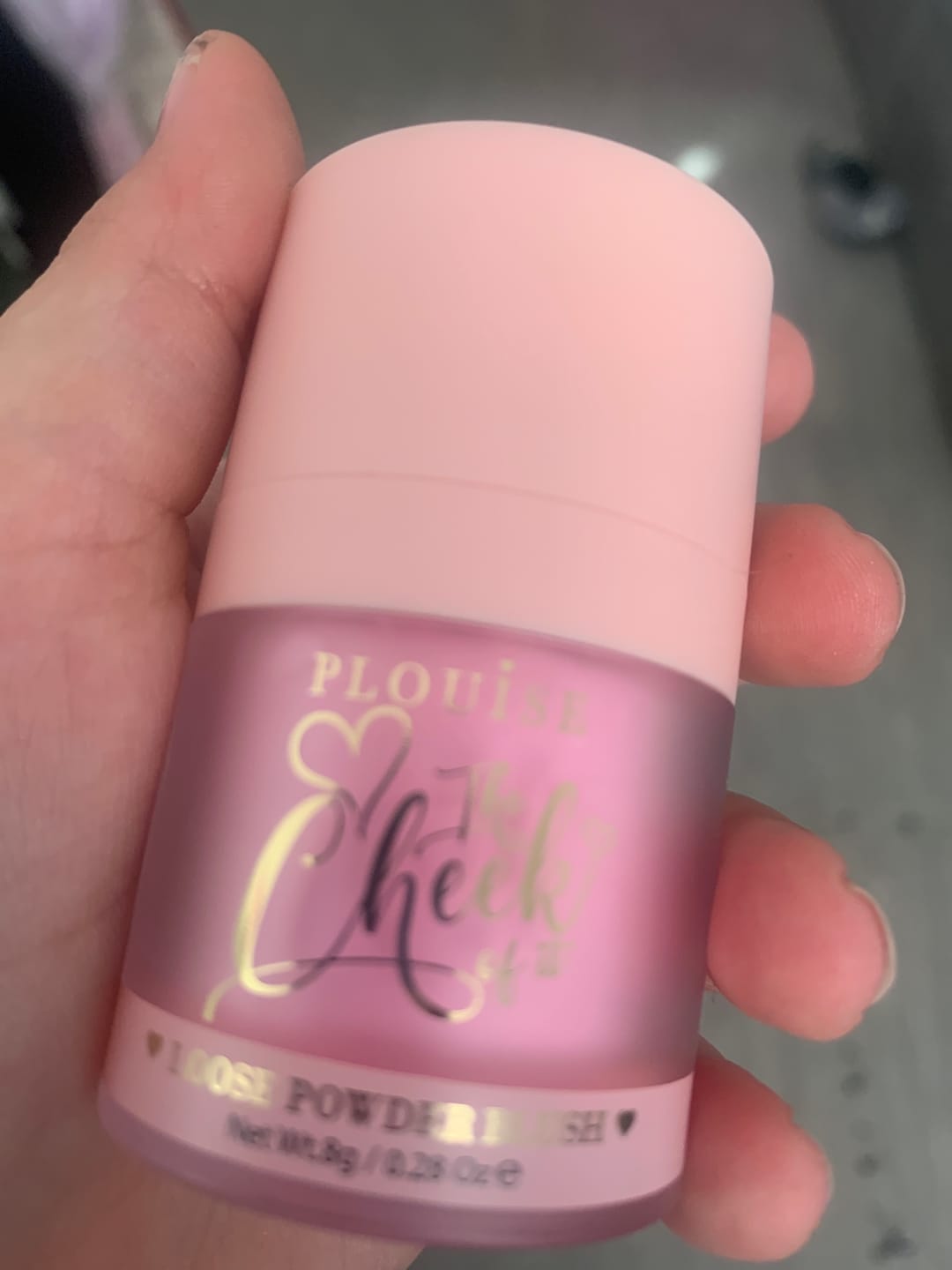 Customer photo review of P.Louise The Cheek Of It Loose Powder Blush