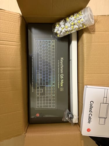 Customer photo review of Keychron Q6 Max QMK/VIA 全鋁客製化 無線機械式鍵盤(注音版本)