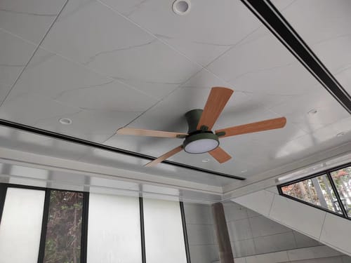 Customer photo review of WOW Low Profile Wood Ceiling Fan Lamp-wow5014