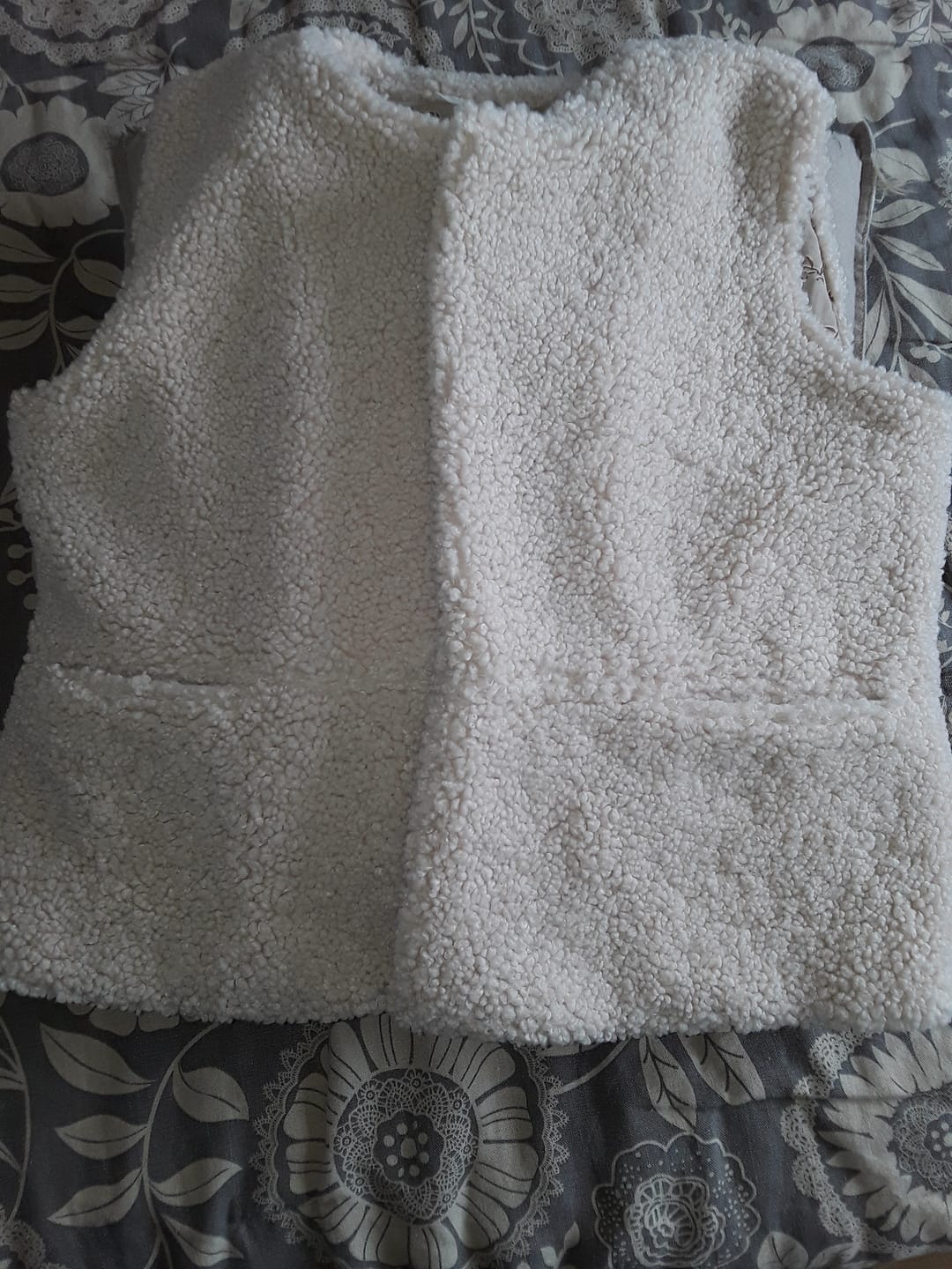Customer photo review of Gilet Basile Duvetine ficelle
