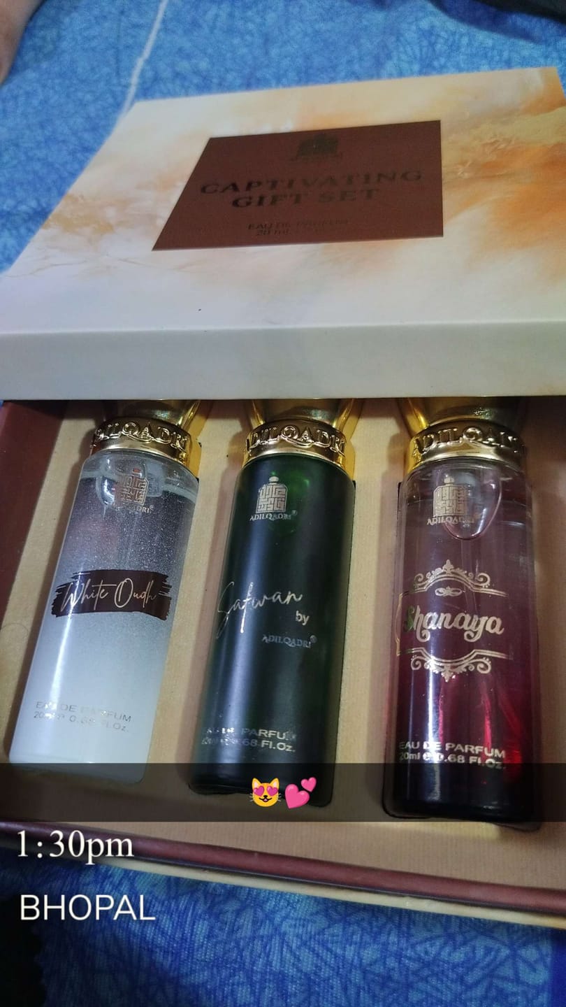 Customer photo review of Captivating Trio 3 Pcs Set Of Premium Perfume Spray